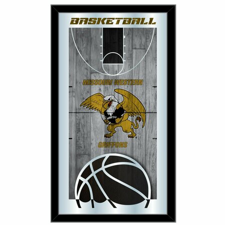 HOLLAND BAR STOOL CO Missouri Western State 15" x 26" Basketball Mirror MBsktMOWSt